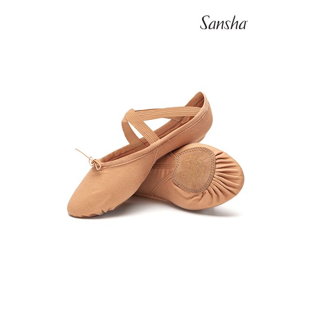 Sansha demi-pointes chaussons danse classique toile CHELSEA 35C