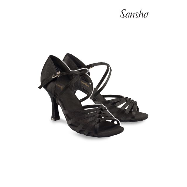 Sansha chaussures danse de salon noeud LENA BR33047S