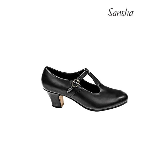 Sansha chaussures danse de caractère cuir ELBA CL26L