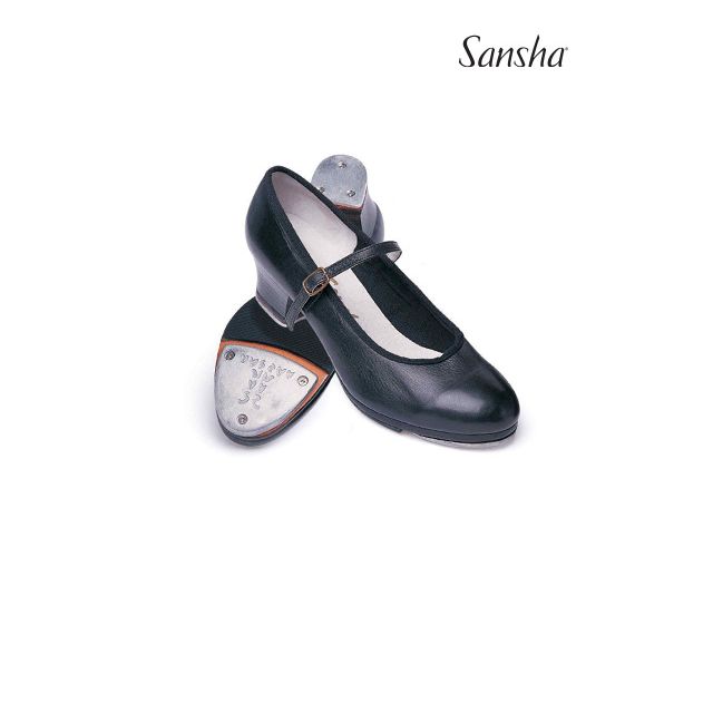 Sansha chaussures de claquettes cuir T-MORAVIA TA05L