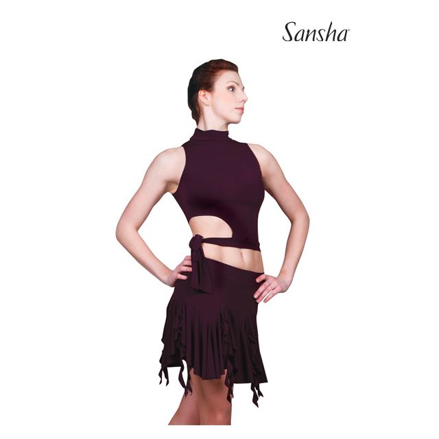 Sansha top de danse de salon sans manches TECLA W5001P