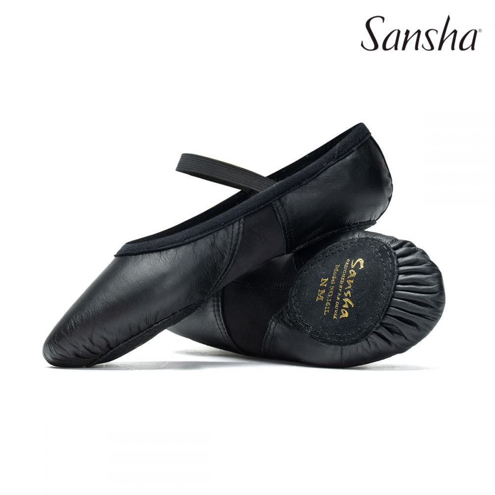 Sansha demi-pointes chaussons danse cuir BEL-AIR S161Lc